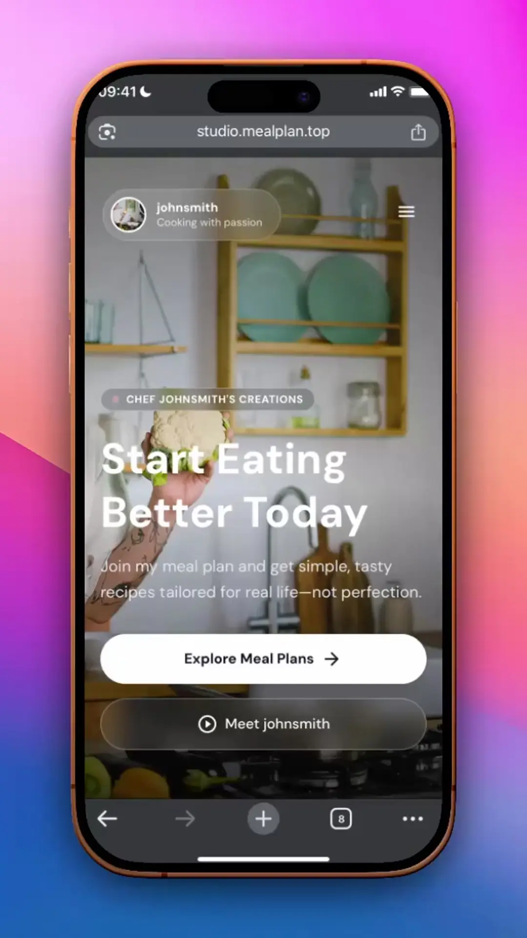 MealPlan.top Consumer Web showcase